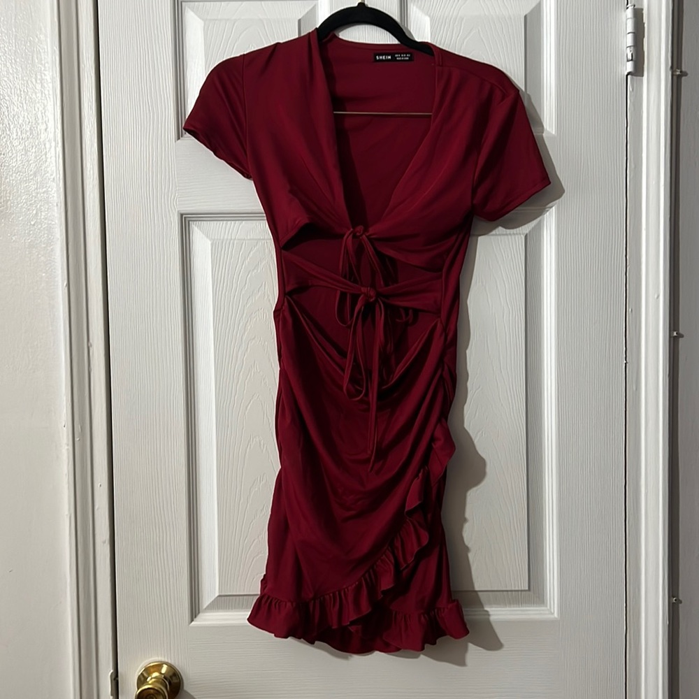 SHEIN red dress